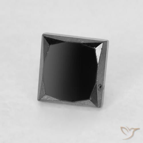 Diamante Preto Natural 0.23ct, Quadrado, Opaco