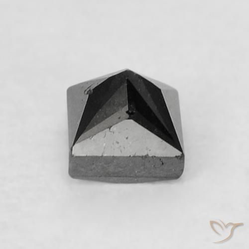 Diamante Preto Natural 0.23ct, Quadrado, Opaco