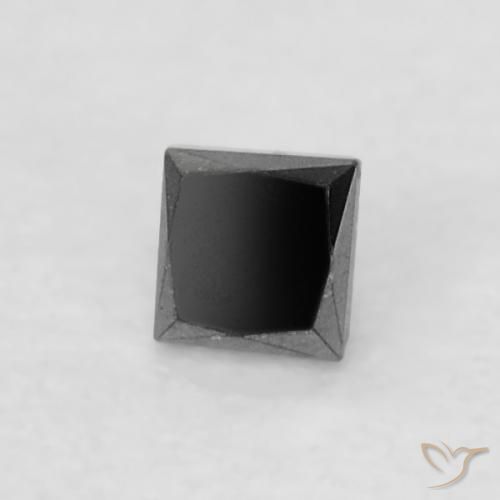 Diamante Preto Natural 0.06ct, Quadrado, Opaco