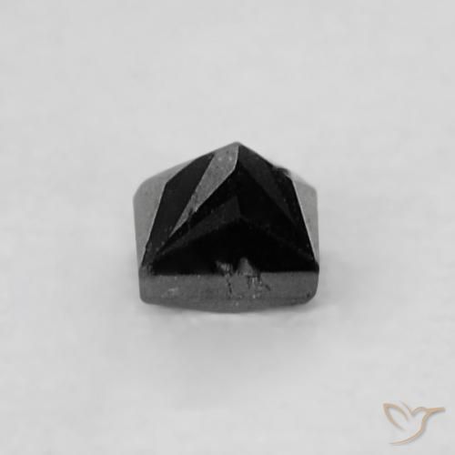Diamante Preto Natural 0.06ct, Quadrado, Opaco