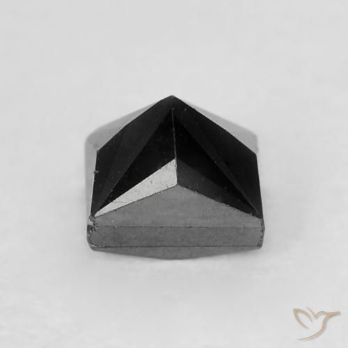 Diamante Preto Natural 0.42ct, Quadrado, Opaco