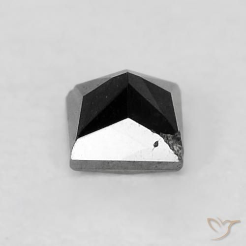 Diamante Preto Natural 0.16ct, Quadrado, Opaco