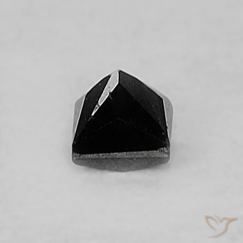Diamante Preto Natural 0.07ct, Quadrado, Opaco