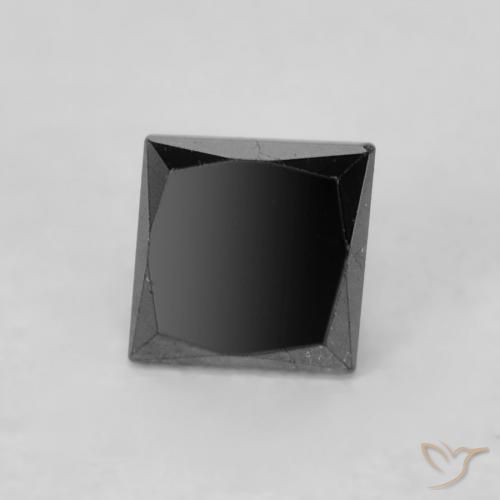 Diamante Preto Natural 0.32ct, Quadrado, Opaco