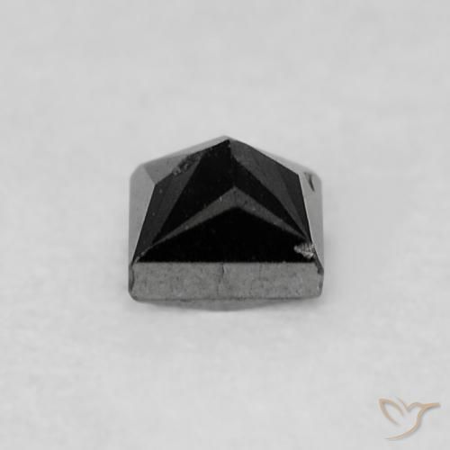 Diamante Preto Natural 0.16ct, Quadrado, Opaco