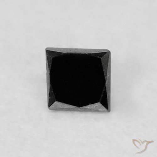 Diamante Preto Natural 0.04ct, Quadrado, Opaco