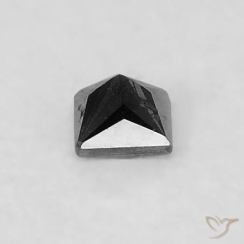 Diamante Preto Natural 0.04ct, Quadrado, Opaco