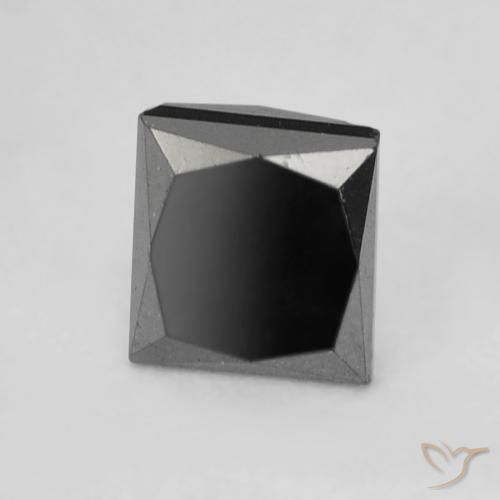 Diamante Preto Natural 0.40ct, Quadrado, Opaco