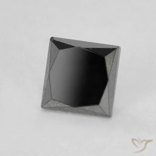 Diamante Preto Natural 0.21ct, Quadrado, Opaco