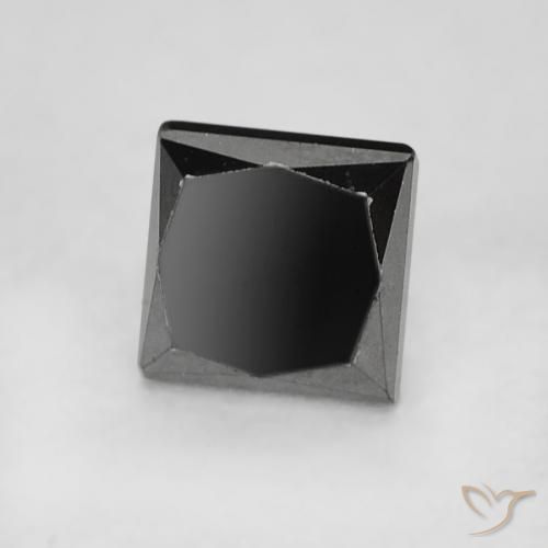Diamante Preto Natural 0.36ct, Quadrado, Opaco