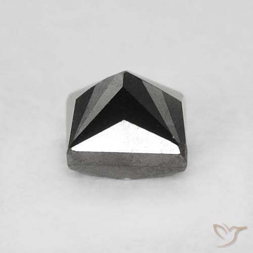 Diamante Preto Natural 0.36ct, Quadrado, Opaco