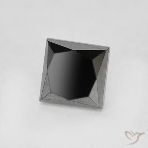 Diamante Preto Natural 0.20ct, Quadrado, Opaco