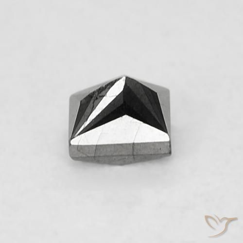 Diamante Preto Natural 0.14ct, Quadrado, Opaco