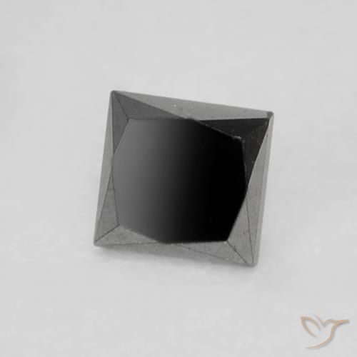 Diamante Preto Natural 0.19ct, Quadrado, Opaco