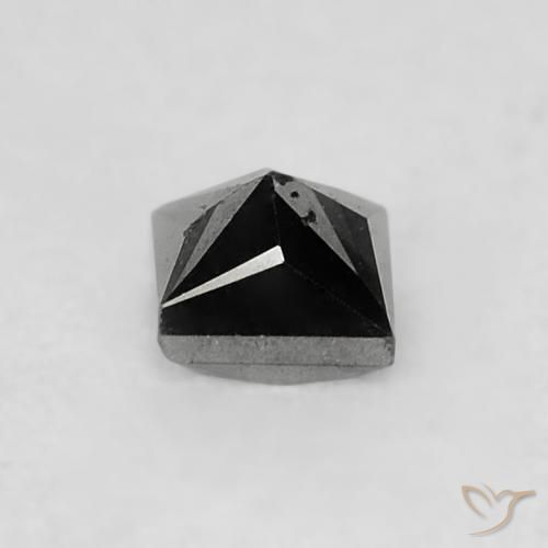 Diamante Preto Natural 0.19ct, Quadrado, Opaco