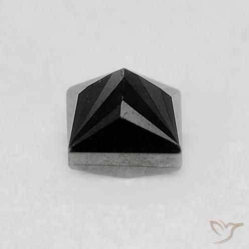 Diamante Preto Natural 0.22ct, Quadrado, Opaco
