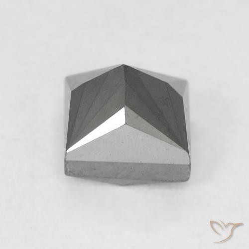 Diamante Preto Natural 0.68ct, Quadrado, Opaco