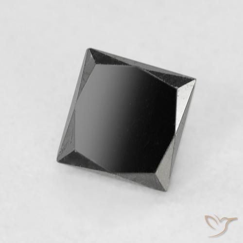 Diamante Preto Natural 0.29ct, Quadrado, Opaco