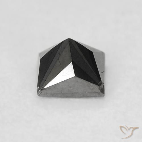 Diamante Preto Natural 0.29ct, Quadrado, Opaco