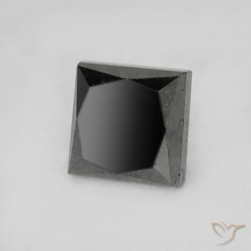 Diamante Preto Natural 0.24ct, Quadrado, Opaco