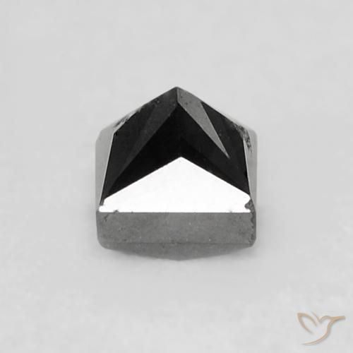 Diamante Preto Natural 0.24ct, Quadrado, Opaco