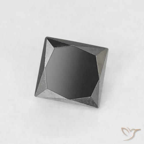 0.12ct Natural Preto Diamante, Quadrado, Opaco