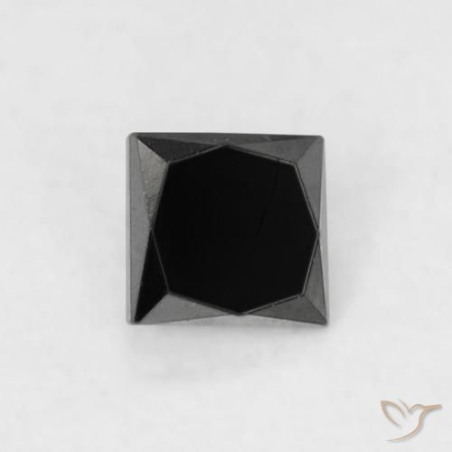 Diamante Preto Natural 0.12ct, Quadrado, Opaco