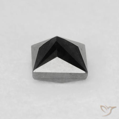 Diamante Preto Natural 0.24ct, Quadrado, Opaco
