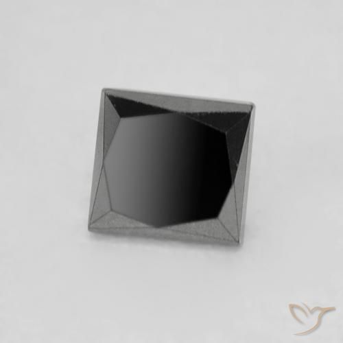 Diamante Preto Natural 0.28ct, Quadrado, Opaco