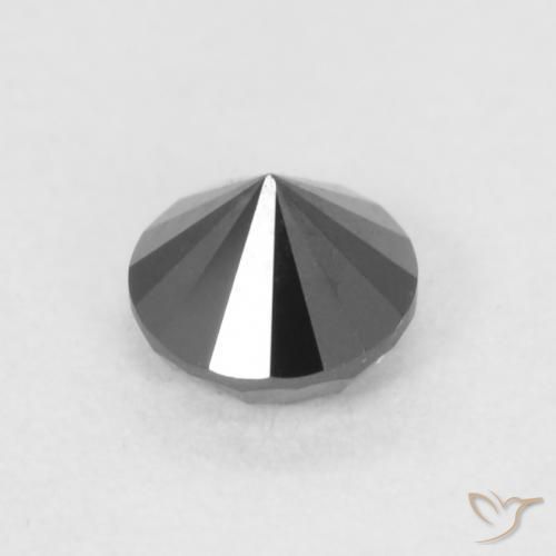Diamante Preto Natural 0.22ct, Redondo, Opaco