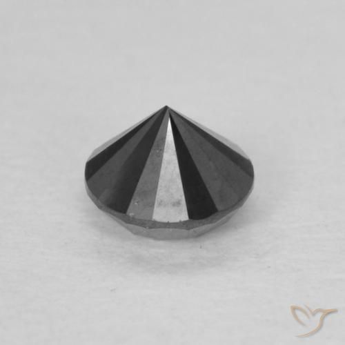 Diamante Preto Natural 0.23ct, Redondo, Opaco
