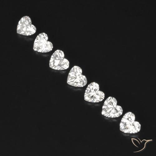 0.53ctw Natural F Diamante, Coração, VVS, Photo A