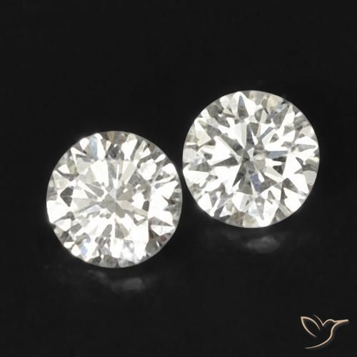 Pedras preciosas de Diamante I natural de 0.16 ct, Redondo, VVS-VS