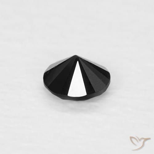 Diamante Preto Natural 0.05ct, Redondo, Opaco