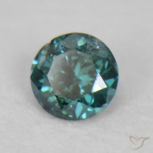 Diamante Verde Natural 0.02ct, Redondo, VS-SI