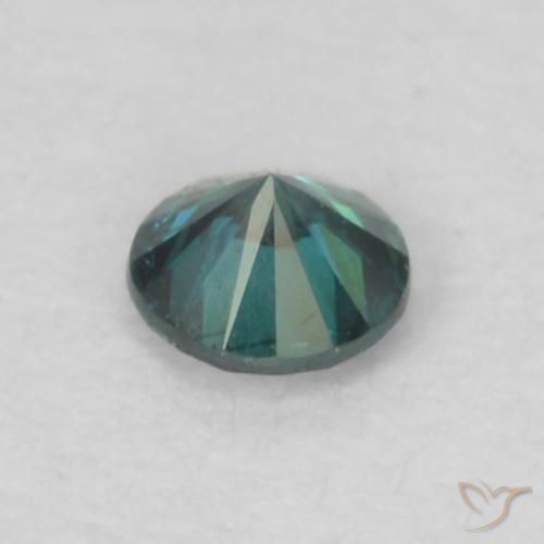 Diamante Azul Natural 0.07ct, Redondo, VS