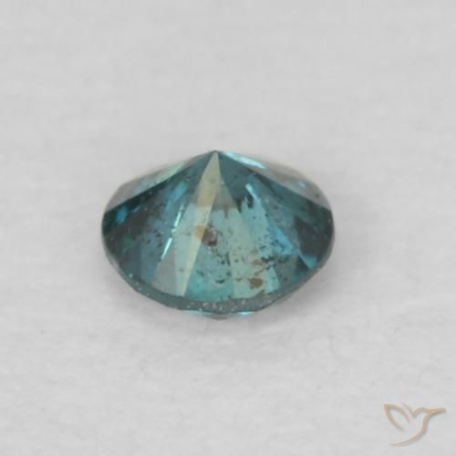 Diamante Azul Natural 0.07ct, Redondo, VS