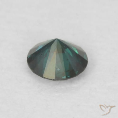 Diamante Azul Natural 0.06ct, Redondo, VVS-VS
