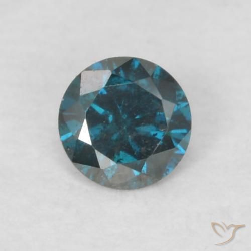 Diamante Azul Natural 0.06ct, Redondo, VS
