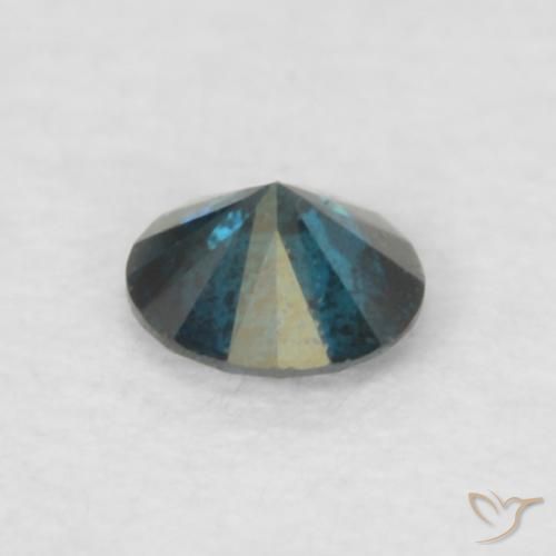 Diamante Azul Natural 0.06ct, Redondo, VS