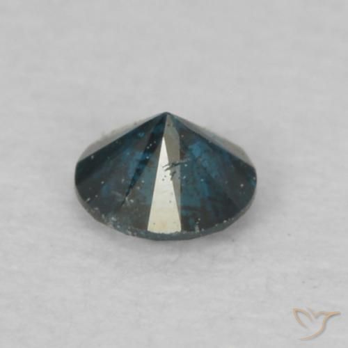 Diamante Azul Natural 0.07ct, Redondo, VS-SI