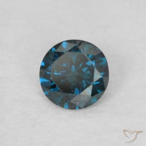 Diamante Azul Natural 0.05ct, Redondo, VS
