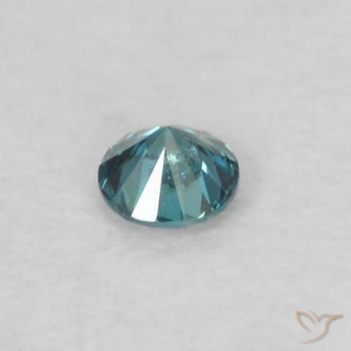 Diamante Azul Natural 0.04ct, Redondo, VS-SI