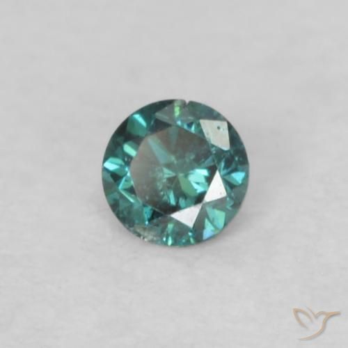 Diamante Verde Natural 0.04ct, Redondo, VS-SI