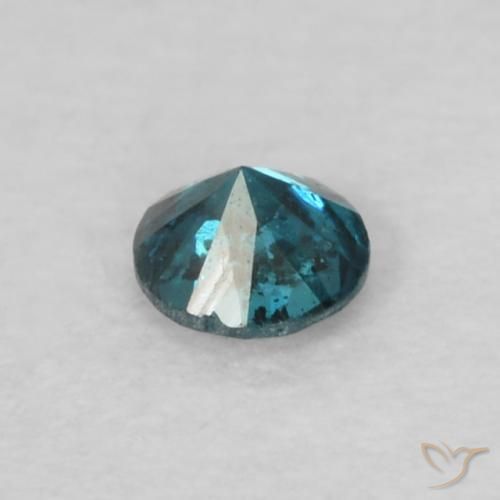 Diamante Azul Natural 0.05ct, Redondo, VS-SI