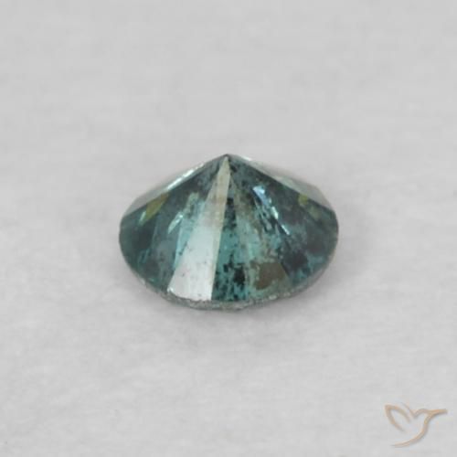 Diamante Azul Natural 0.05ct, Corte Redondo, VS-SI