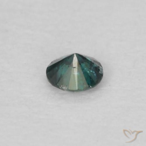 Diamante Azul Natural 0.03ct, Redondo, VS-SI