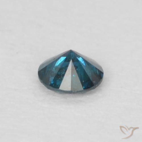 Diamante Azul Natural 0.05ct, Redondo, VS-SI