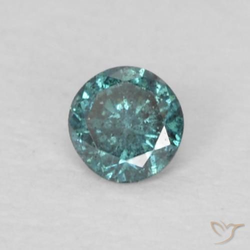 Diamante Azul Natural 0.05ct, Redondo, VS-SI