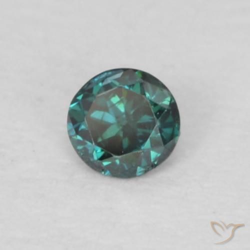 Diamante Verde Natural 0.04ct, Redondo, VS-SI